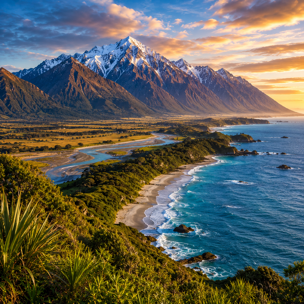 New Zealand MOUNTAIN TO SEA 8 Nights/9 Days