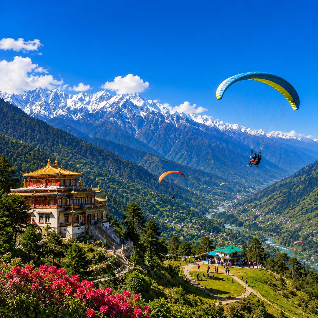 DHARAMSHALA WITH BIR BILLING Ex – Chandigarh : 04 Nights/05 Days